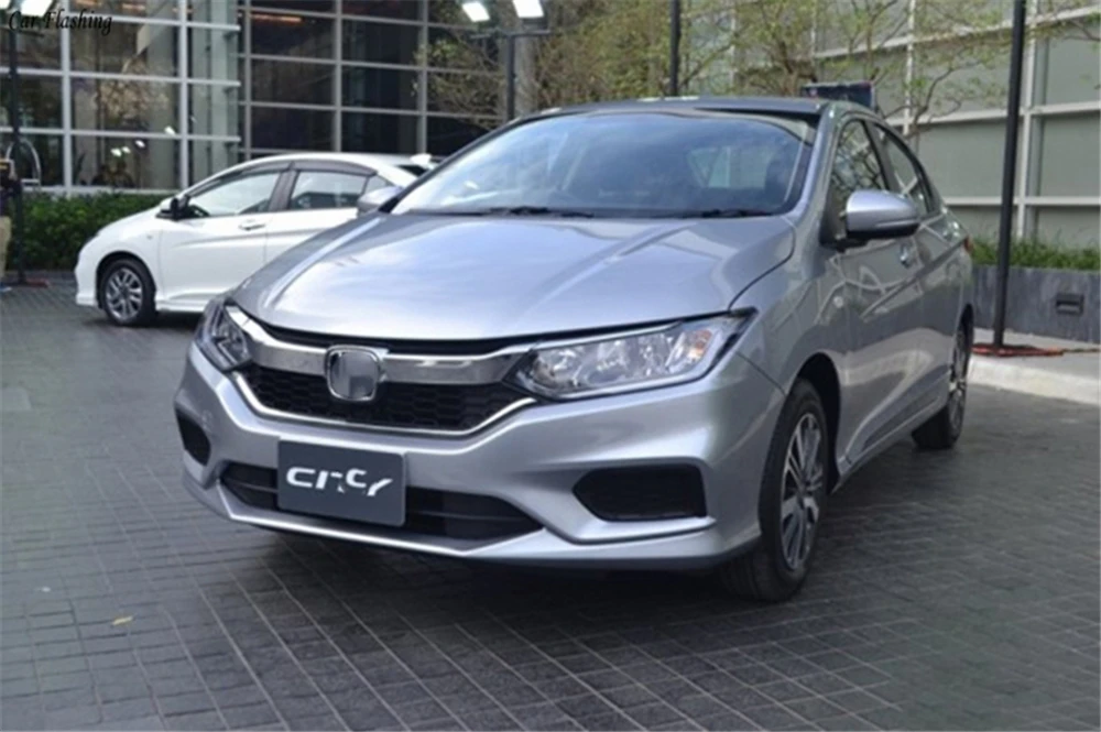 Автомобильный мигающий 1 комплект для Honda City светодиодный DRL Дневной ходовой свет дневного света 12 В ABS противотуманная фара крышка желтый сигнал поворота