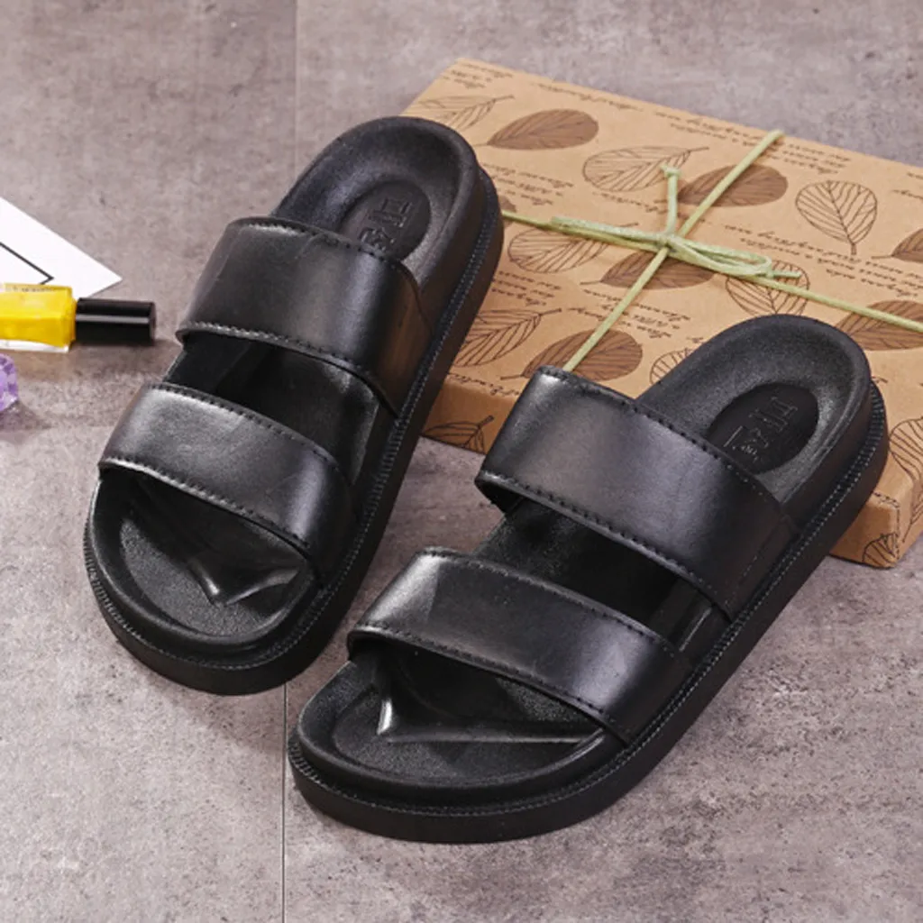 

Summer Fashion Men's Beach Shoes Non-slip Thick-soled Sandals And 2019 Outdoor Comfortable Soft Slippers Zapatillas De Hombre 30