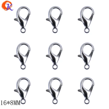 

Cordial Design 100pcs 16*8mm Rhodium Color Lobster Clasps Hooks Jewelry Findings Wholesale Lots Lobster Clasps CDWB-517231