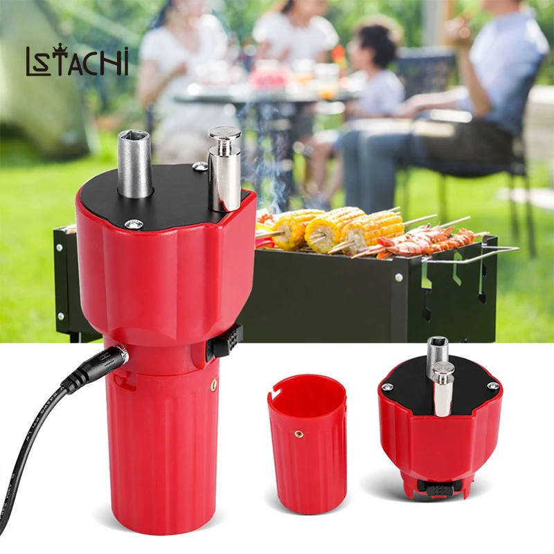 

Outdoor Picnic USB Barbecue Motor Rotisserie Rotator BBQ Grill Motor Roast Bracket Holder Supplies Kitchen Gadget Cooking Tools