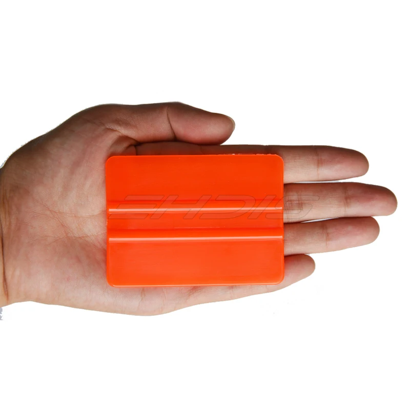 EHDIS 10 шт. 7,5*5,5 см оранжевый авто инструмент для ногтей автомобилей оконная Тонировочная виниловая пленка для автомобиля Ракель пленка инструмент автомобильный скребок
