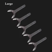 10 Pcs/lot Dental Cheek Retractor Mouth Opener Lip Expander T-shape Large Size Clear White 4 pcs dental orthodontic photographic mirror stainless steel autoclavebale 10 pcs t shape intraoral cheek lip retractor opener