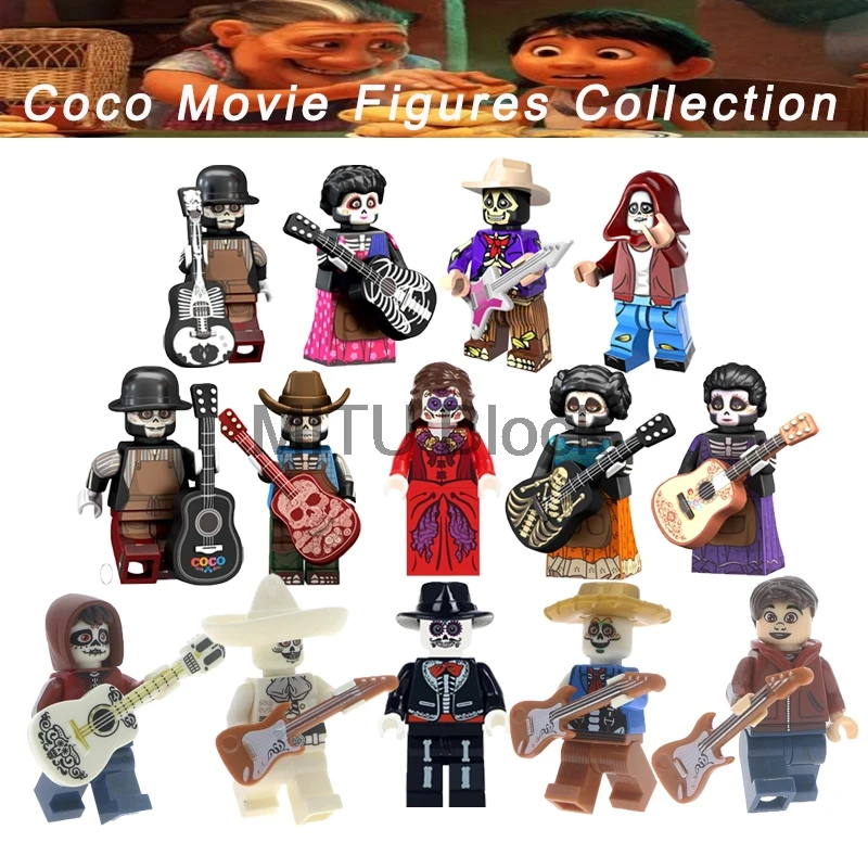 

Single Sale Legoing Building Blocks The Day Of The Dead Coco Movie Hector Miguel Ernesto De La Cruz Tia Rosita Legoingly Dolls