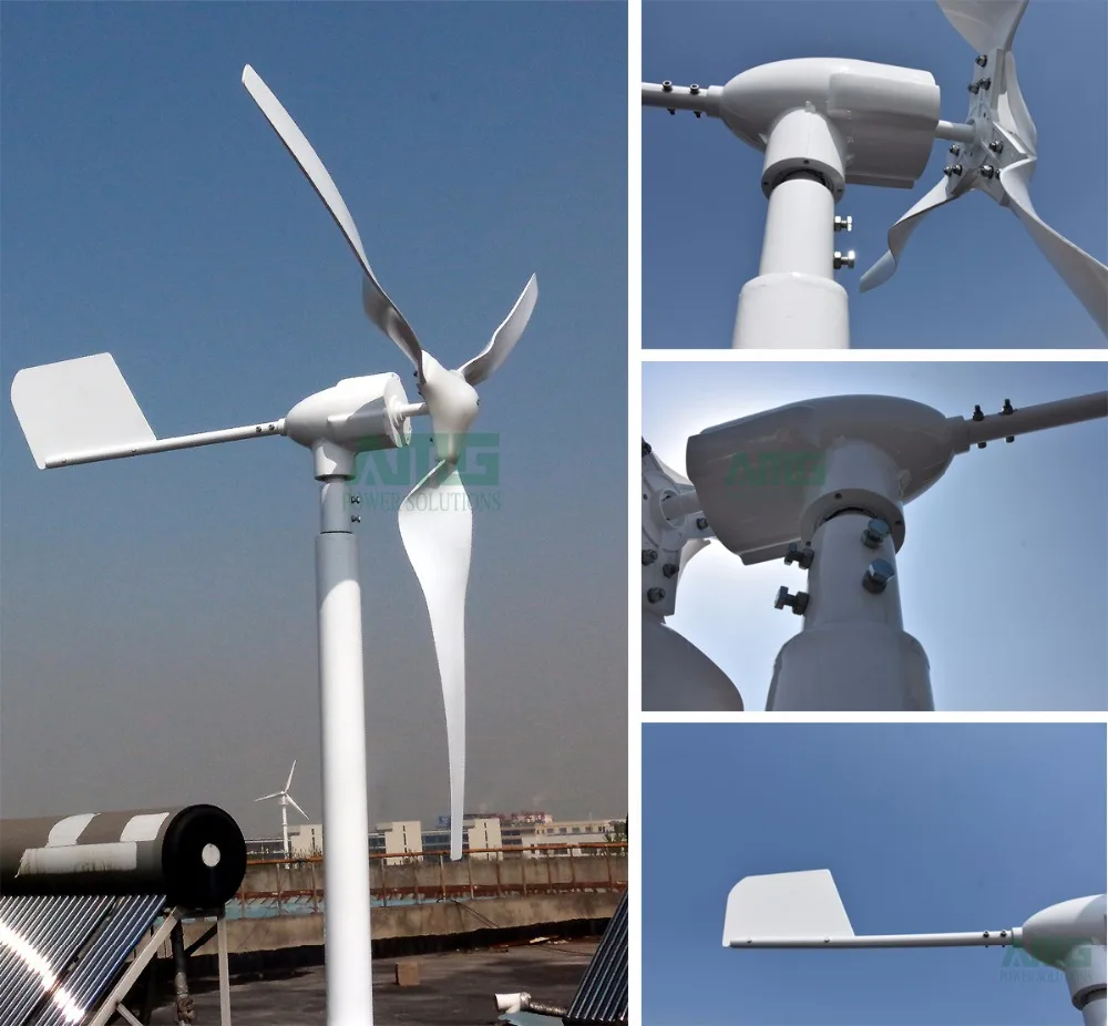 Lâminas da Turbina de Vento Gerador + Impulso Controlador do Carregador 3 Horizontal Vento Inteligente Híbrido Solar ! 600 w 48 v ! 600 W 48 V 3 lâminas