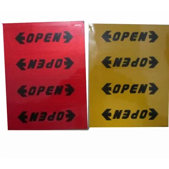 

(50PCS/LOT) Wholesale 4pcs Car Door OPEN Warning Reflective Sticker Safety Car Decals Stickers Car-styling