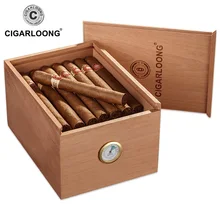 Хьюмидор кедр деревянная большая емкость сигарная коробка с увлажнителем/шкаф HH-116