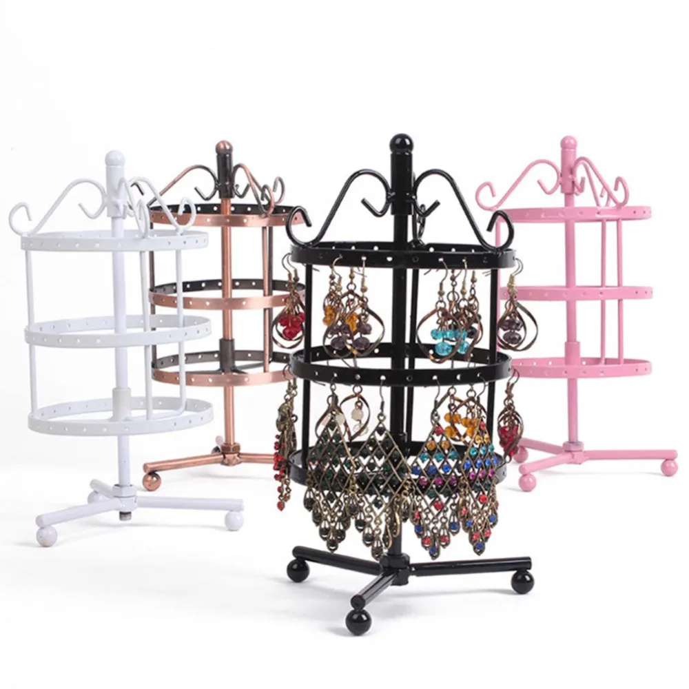 Jewelry Display Stand Holder Earring display stand Jewelry Display Rack Storage Stand Metal Rotatin