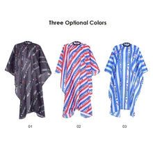 Нейлон стрижки парикмахер в полоску мыс водонепроницаемой ткани для окрашивания волос укладки антистатический парикмахерские Wrap 3 цвета на выбор