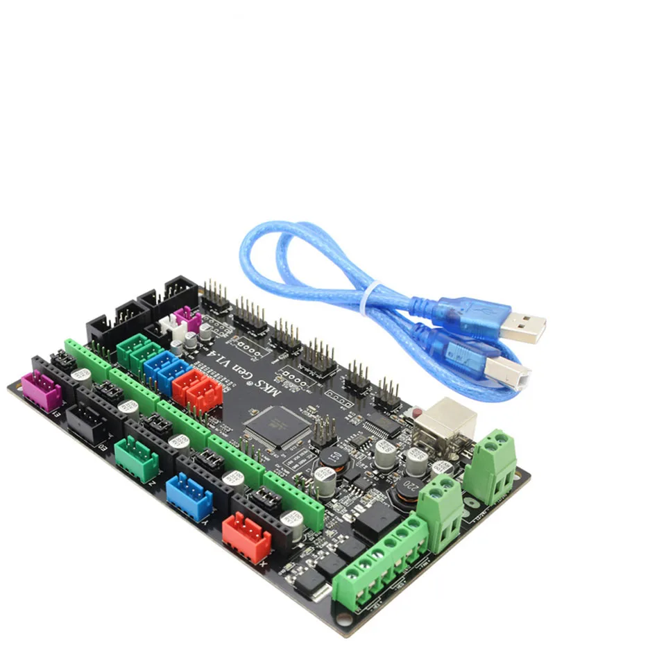MKS Gen V1.4 3D принтер с RepRap доской + 5 шт DRV8825/A4988/ TMC2100/2208/2130 12864 Графический ЖК