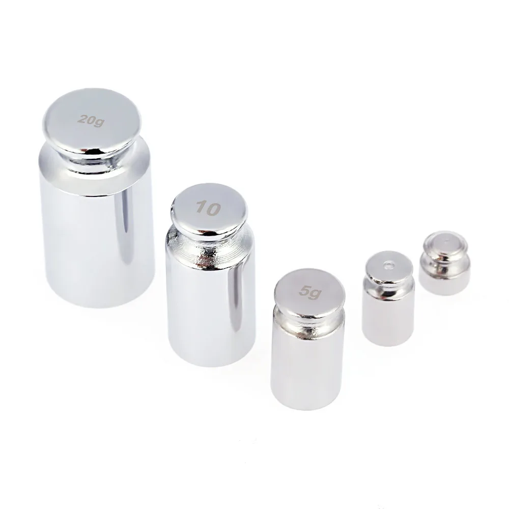Weight 1g 2g 5g 10g 20g Chrome Plating Calibration Gram Scale Weight Set for W5E 