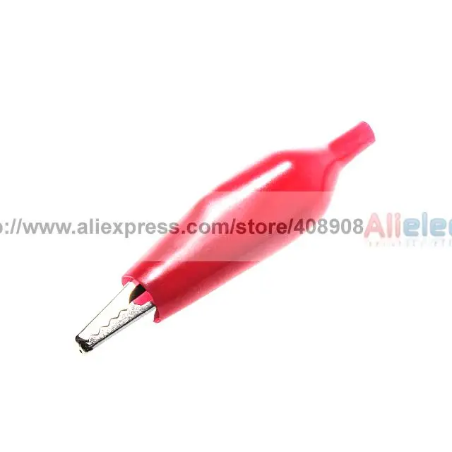 

100 pcs x (50black/50red)ALLIGATOR SPRING CLIP 3A CONTACT 1.1" CROCODILE !