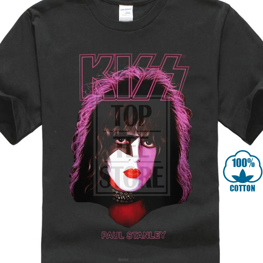 

Kiss Paul Stanley S M L Xl Xxl Solo Album Tshirt Official Rock Band T Shirt New
