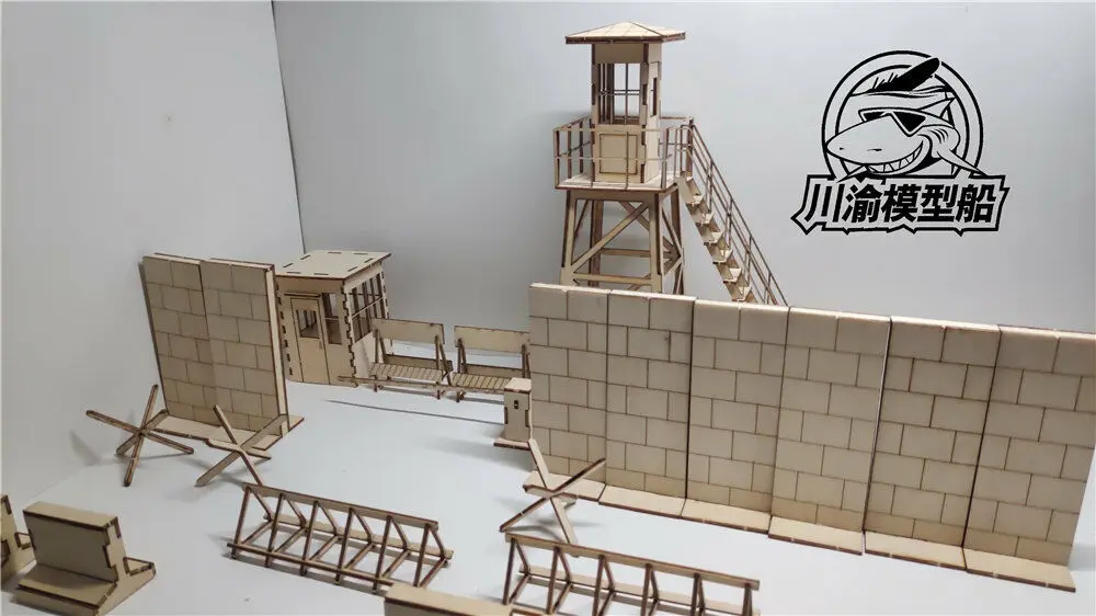 Масштаб 1/35 Берлинская стена набор для стоянки танк картина Диона DIY деревянная