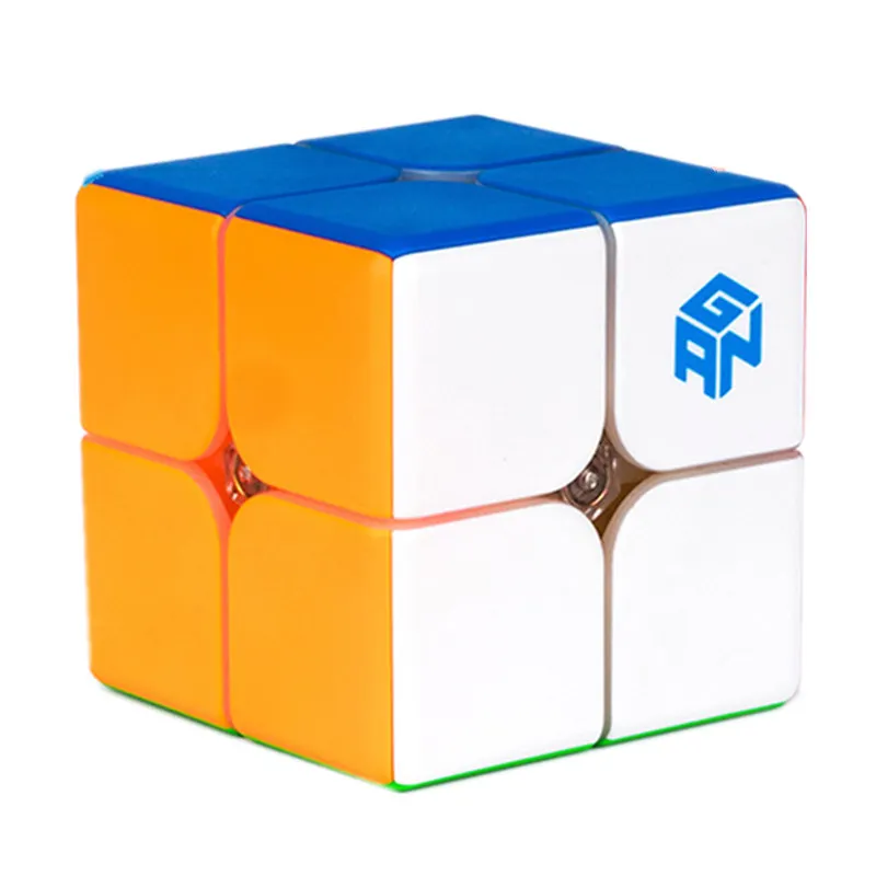 Gan 249 V2 2x2 магический скоростной куб без наклеек GAN 249 V2M Магнитный пазл Карманный Куб Красочные Gans игрушки для детей - Цвет: GAN 249 V2