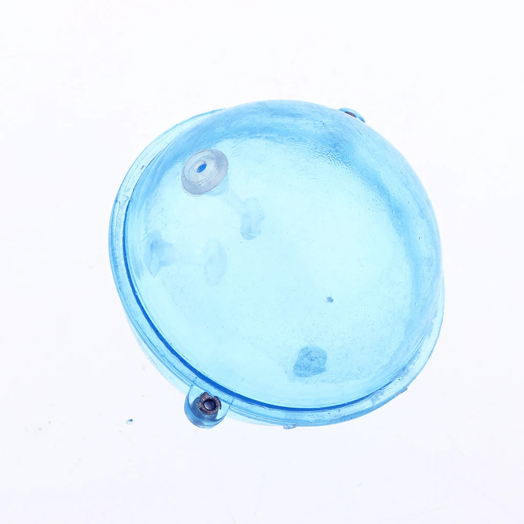 5pcs Fishing Float ABS Plastic Balls Water Ball Bubble Floats Clear Round Fishing Bobber Buoy Airlock Strike Indicators Blue