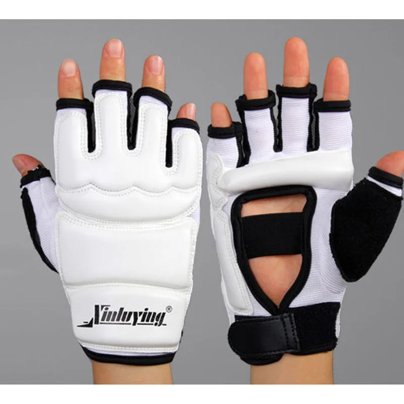 

Women Men Kids Taekwondo Gloves Grappling Fitness Boxing Judo Gym Training Gear Leather Gloves Mitts Wrestling Punch Bag WTF