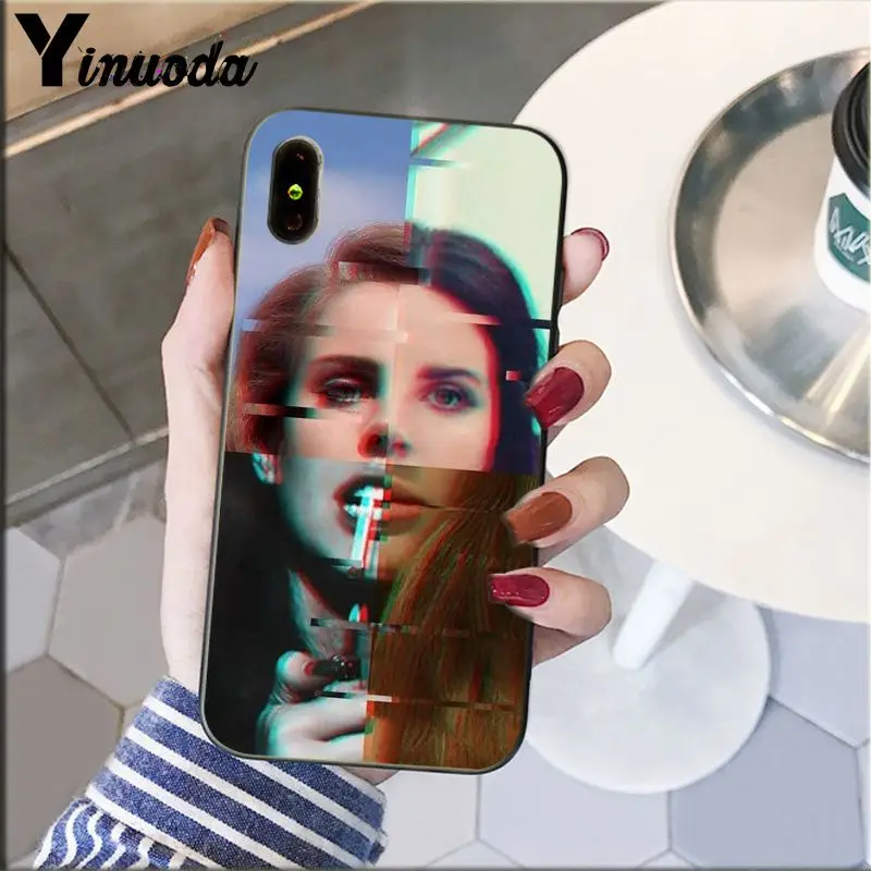 Yinuoda Lana Del Rey ТПУ мягкий силиконовый черный чехол для телефона для Apple iPhone 8 7 6 6S Plus X XS MAX 5 5S SE XR Чехол для мобильного телефона s - Цвет: A5