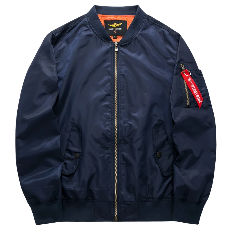 Spring& Autumn Men Bomber Flight Pilot Jacket Men Ma-1 Flight Jacket Pilot Air Force Male Army Military Motorcycle race coats