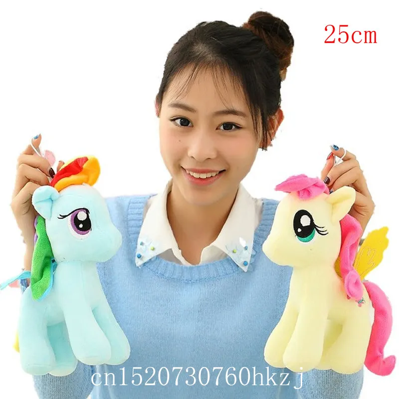 6 шт./компл. Twilight sparkle + Rainbow Dash horse Единорог Equestria Horse Мягкие плюшевые игрушки Пони