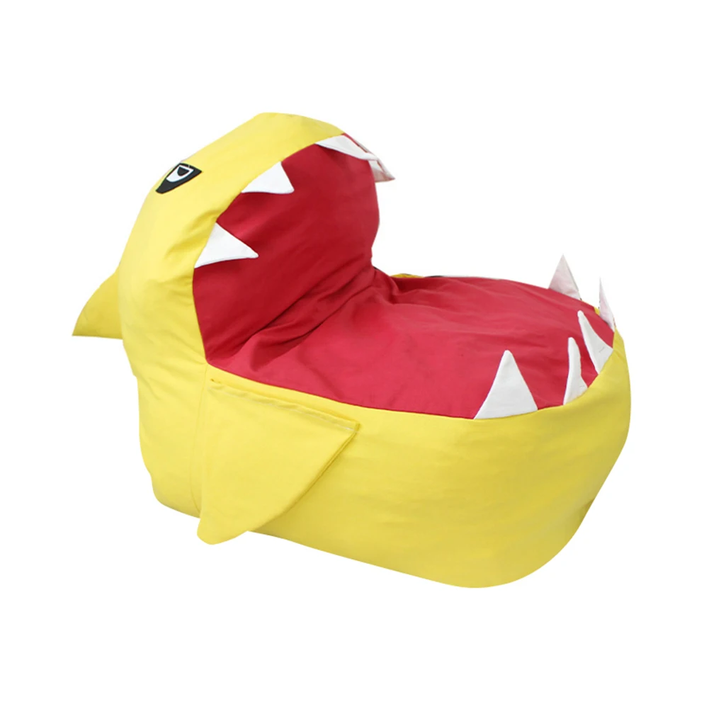 Новая креативная сумка для хранения детских игрушек в форме акулы, плюшевый органайзер для детских игрушек, модный органайзер для хранения мягких стульев в виде животных, вечерние подарки - Цвет: Цвет: желтый