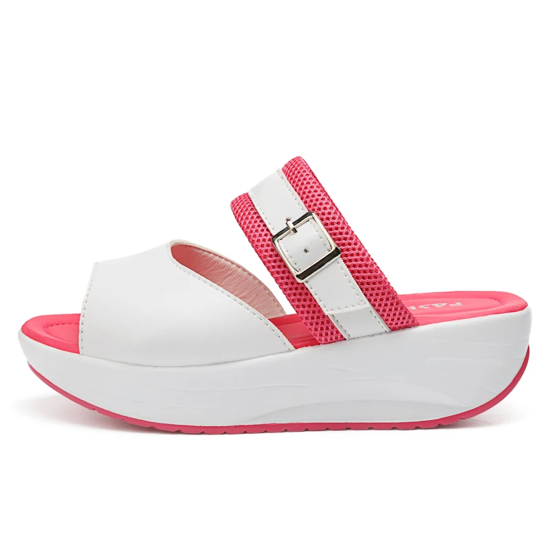 WeiDeng Повседневное Женская обувь на платформе Sandalias sandalia feminina платформы клинья