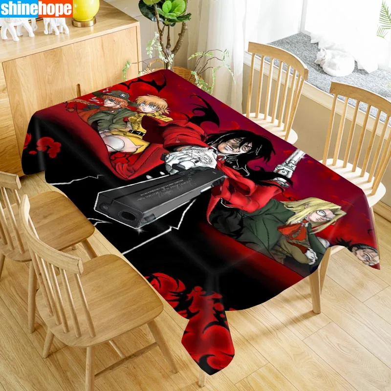 Custom Hellsing Table Cloth Oxford Print Waterproof Oilproof Home Rectangular Party Cover 100X140cm/140X250cm | Дом и сад