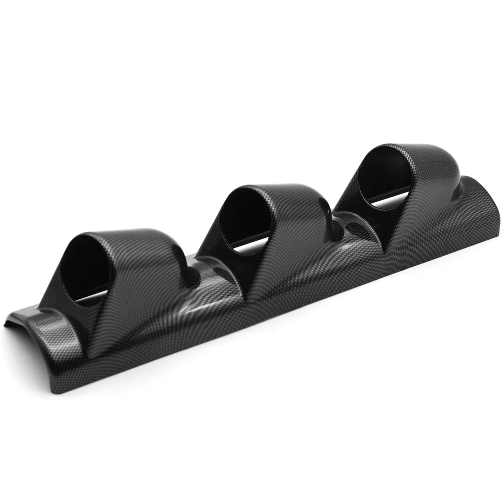 

DRAGON GAUGE CARBON 2" 52mm UNIVERSAL A-PILLAR TRIPLE HOLES DASH GAUGE METER POD MOUNT HOLDER LEFT HAND DRIVE