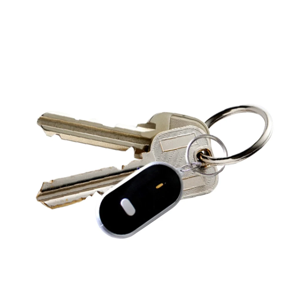 Wireless Whistle Key Finder Keychain For Women Men Anti-Lost Device Keyrings Electronic Anti-Theft Ellipse Plastic Key Search