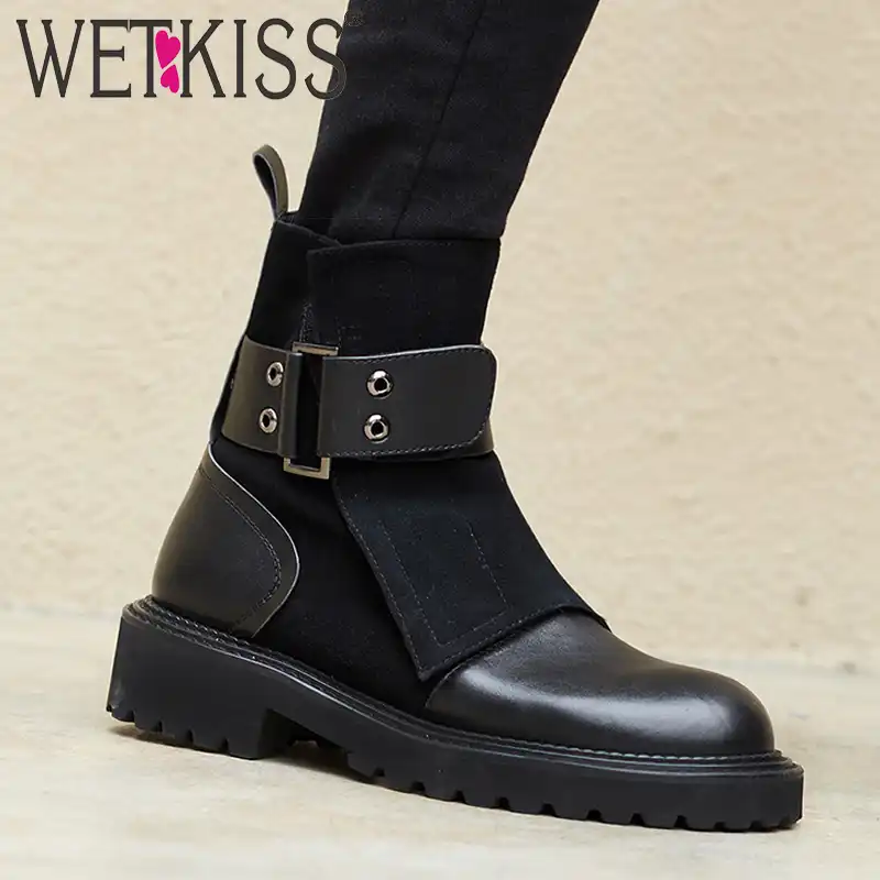 square toe suede boots