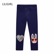 LILIGIRL/леггинсы для девочек; хлопковые брюки для малышей; брендовые Детские обтягивающие леггинсы с принтом единорога; штаны для девочек; детская одежда