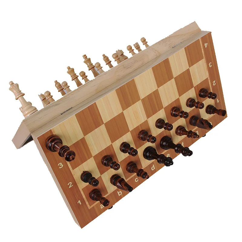 Горячая Высокое качество 39 см X 39 см классический деревянный Шахматный набор настольная игра Складная магнитная складная доска упаковка деревянные шахматы