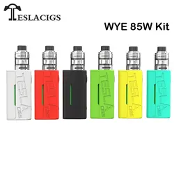 Оригинальный Tesla WYE 85 Вт комплект WYE коробка мод Vape с H8 Мини Танк 2 мл Teslacigs электронная сигарета комплект vaporizador комплект для электронной