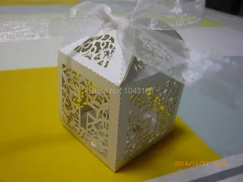 

wedding candy favor box-- Jesus Christian Laser Cut Wedding Box in Pearlescent Paper sweet box, party Chocolate Box 50pcs/lot
