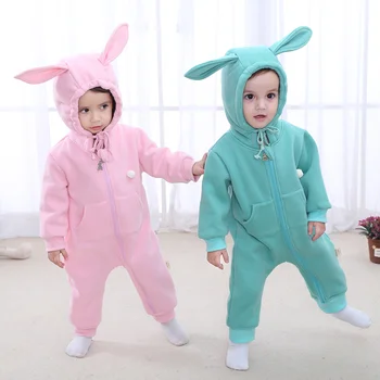 

IYEAL New Arrival Spring Autumn Baby Rompers Cute Cartoon Rabbit Infant Girl Boy Jumpsuits Kids Baby Outfits Clothes 0-18M