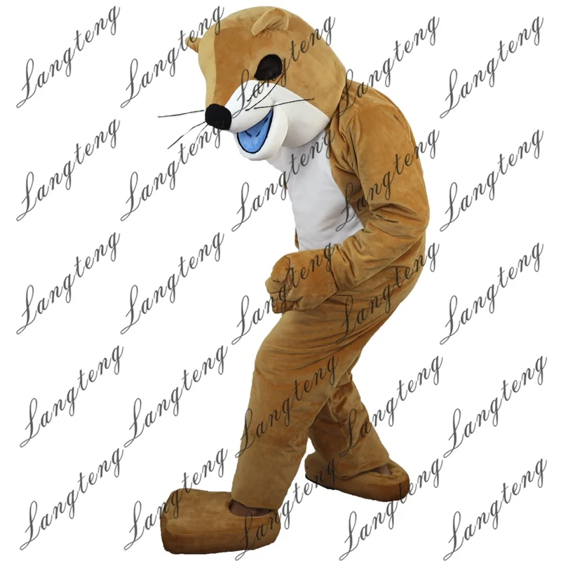 

Hot Sale Yellow ferret skunk Mascot Costume Adult Size Halloween Outfit Fancy Dress Suit Free Shipping 2019New