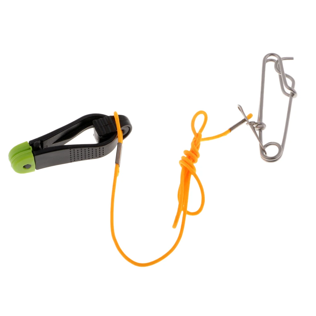 

Mini Power Grip Release Clip Outrigger Downrigger Release Clips with 17" Leader Planer Board Trolling Snap Fishing Accessories