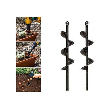

DIY Garden Planter Auger Drill Bit Planting Hole Digger Auger Spiral Drill Bit Replacement Electric Cordless Plant Auger Spiral