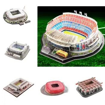 

Flickering Building Court 3D Paper Puzzle Parent-child Interaction Model DIY Toy For Children Model Building Kit