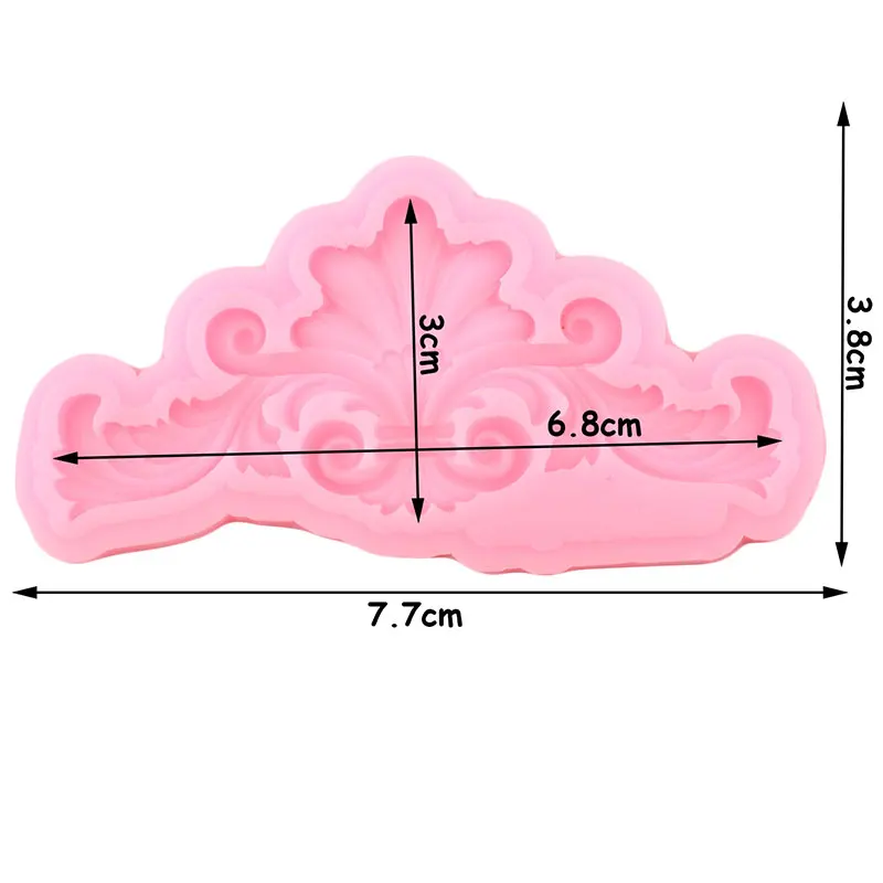 Прокрутка рельефа силиконовые формы для выпечки формы цветок помадка для кекса формы торта украшения инструменты Конфеты шоколадная мастика плесень