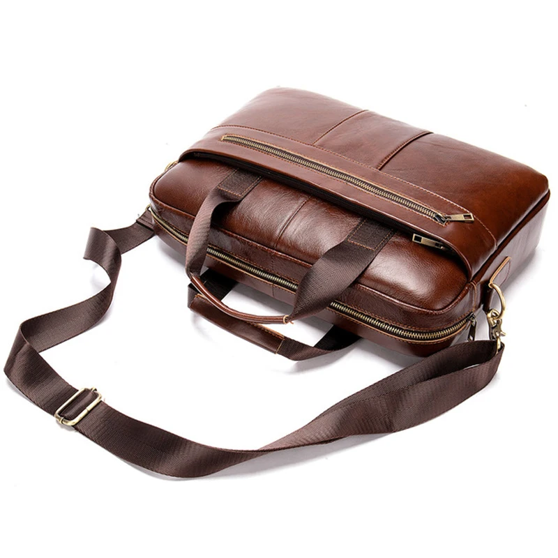 GENMEO портфель из коровьей кожи мужские сумки из натуральной кожи сумки через плечо мужские высококачественные роскошные деловые сумки-мессенджеры