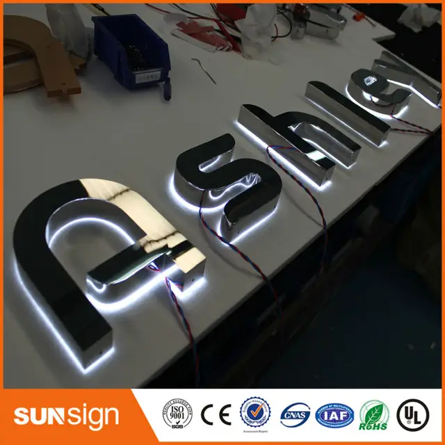 Buy Outdoor Advertising Backlit illuminated led letter