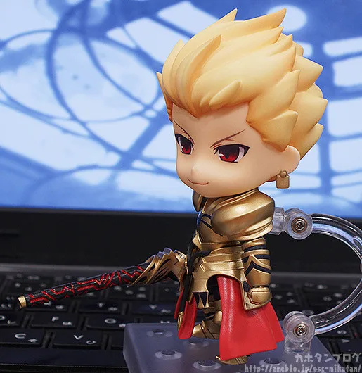 Новые горячие 10 см Q версия Fate stay night Gilgamesh Мобильная фигурка игрушки коллекция Рождественская игрушка кукла