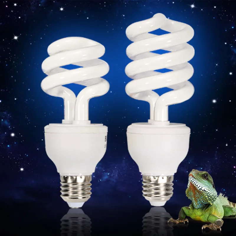 Reptile energy saving lamp Fixtures 10.0 crawling tortoise 5.0 UV turtle lizard back spiral tube