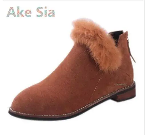 

Ake Sia Martin boots British women's large size 41-43 plush shoes extra large plus velvet 40 41 42 43 44Ankle shoes#698