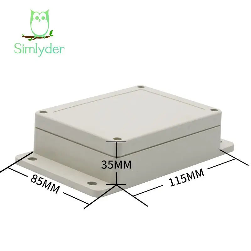 

1Pc 115x85x35mm Waterproof Plastic Enclosure Box Electronic Project Instrument Case Outdoor Junction Box Housing Wall Mounting