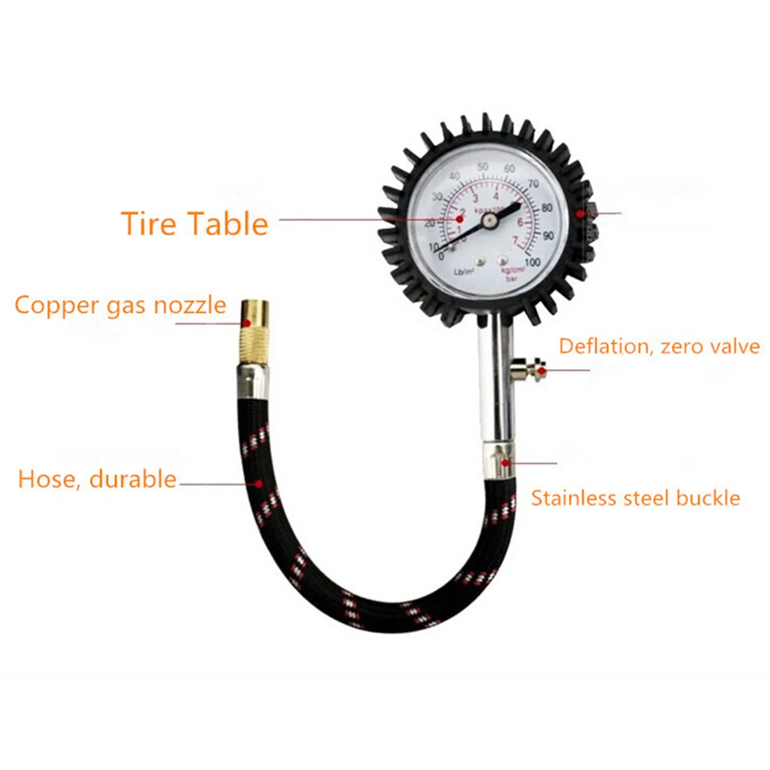 2016 YD 6026 Accurate Auto Car Tire Pressure Gauge Meter Automobile