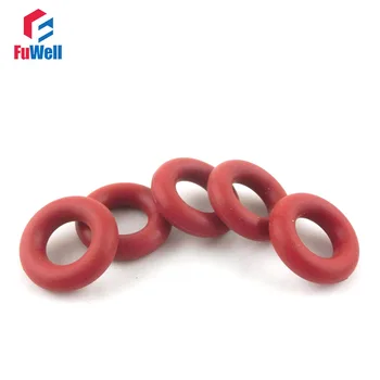 

50pcs 4mm Thickness Red Silicon O-ring Seals 35/36/37/38/39/40/41/42/43/44mm OD Heat Resistance O Rings Seals Washers Grommets