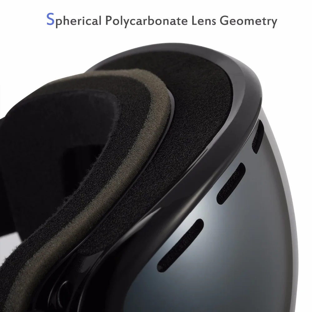 Горнолыжные очки Gonex 2019 OTG мужские и женские защита UV400 двойные сферические линзы