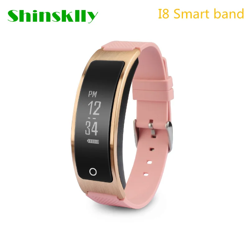 

Shinsklly I8 Smart Band Heart Rate Monitor blood pressure Watch with Pedometer Sleep Fitness Tracker Smart Wristband