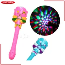 Детская светящаяся игрушка мигающий свет-up Glow Girl Волшебная палочка электрическая проексветодио дный ция светодиодная волшебная палочка и музыка День Рождения Вечеринка украшения